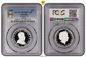 2000 20C Edward VII Silver PR70DCAM