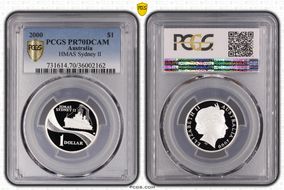 2000 $1 HMAS Sydney II PR70DCAM