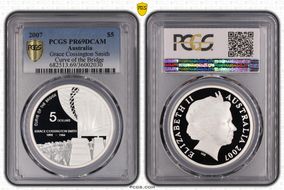 2007 $5 Grace Cossington Smith Curve of the Bridge PR69DCAM