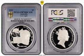 1995 $5 Col. William Light Colonial Australia PR70DCAM