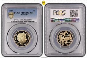 2011 $1 PR70DCAM