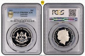 2001 50C Tasmania PR69DCAM