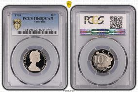 1969 10C PR68DCAM