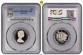 1973 10C PR69DCAM
