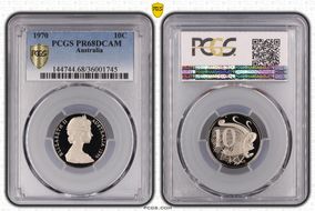1970 10C PR68DCAM