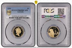 1996 $2 PR69DCAM