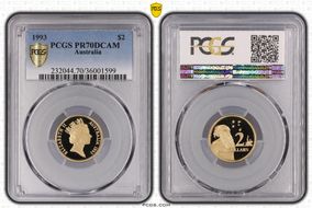 1993 $2 PR70DCAM