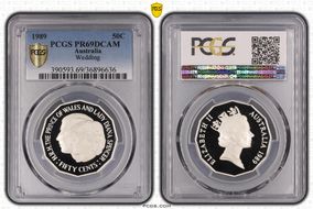 1989 50C Wedding Ag PR69DCAM