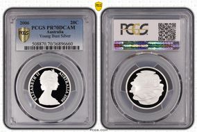 2006 20C Young Bust Silver PR70DCAM