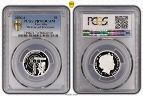2006-A $1 50 Years of Television PR70DCAM