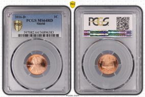 2016-D 1C Shield MS64RD