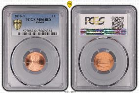 2016-D 1C Shield MS64RD