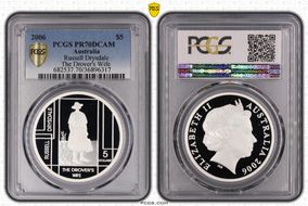 2006 $5 Russell Drysdale The Drover's Wife PR70DCAM