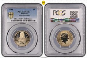 2018 $1 Invictus Games Al-Br MS67