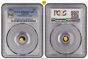 2013 $2 Frilled Neck Lizard PR69DCAM