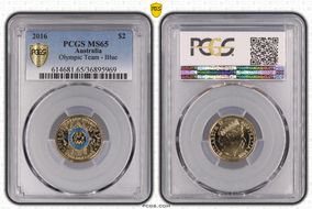2016 $2 Olympic Team - Blue MS65
