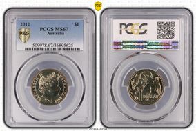 2012 $1 MS67