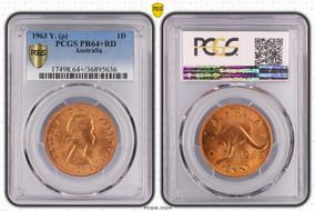 1963 Y. (p) 1D PR64+ RD