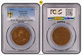 1920 //.  1D Dot below English obverse F15BN