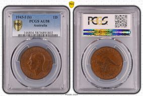 1943-I (b) 1D AU58BN