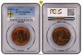 1959 Y. (p) 1D PR64RD