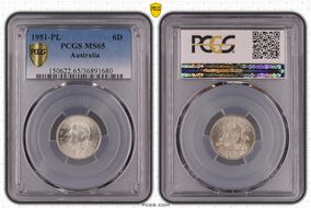 1951-PL 6D MS65