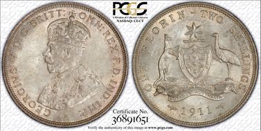 1911 Florin KM-27  Ag MS64+