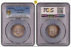 1959(m) Shil KM-59  Ag MS65