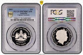 2001 50C Capital Territory PR70DCAM