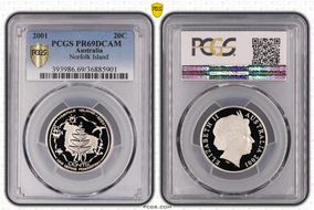 2001 20C Norfolk Island PR69DCAM