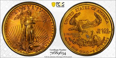 2001 $5 Gold Eagle MS69