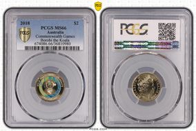 2018 $2 Commonwealth Games Borobi the Koala MS66