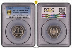 1933-A Mark J-354 PR66CAM