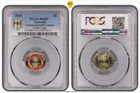 2018 $2 Commonwealth Games Gold Coast MS65