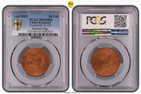 nd(1902) 10 Csh CL-KN.01 Y-135 Reeded Edge MS64RD