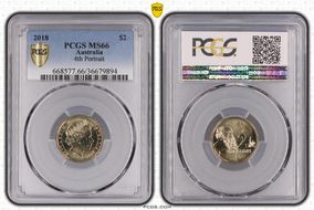 2018 $2 4th Portrait MS66