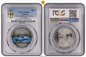 2017 50C Ford Australian Classics ZH Fairlane Colorized MS69