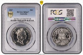 1987 50C MS67