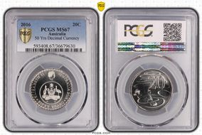 2016 20C 50 Yrs Decimal Currency MS67