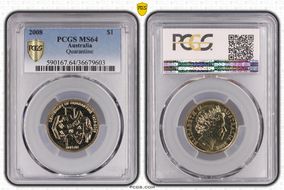 2008 $1 Quarantine MS64