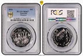 2016 50C Pozieres MS67