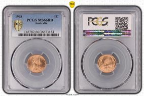 1968 1C MS66RD