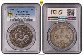 (1909-11) $1 LM-352A K-150 "∀" VF30