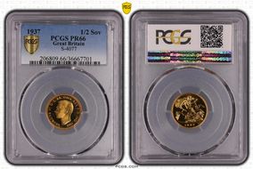 1937 1/2 Sov S-4077 PR66