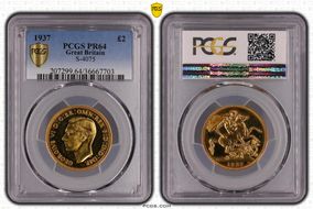 1937 £2 S-4075 PR64
