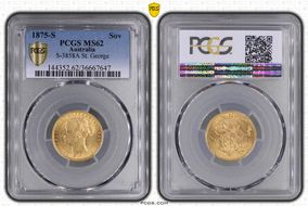 1875-S Sov S-3858A St. George MS62