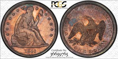 1842 $1 PR65