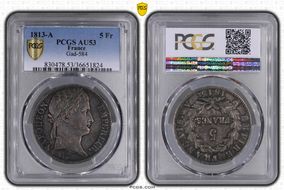 1813-A 5 Fr Gad-584 F-307 AU53