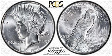 1927 $1 MS65+