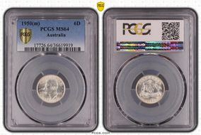 1950(m) 6D KM-45 Ag MS64